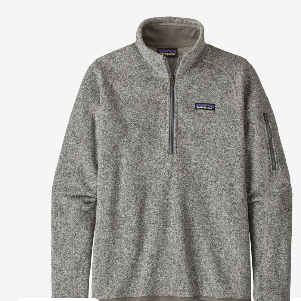 Patagonia Gray Quarter-Zip Fleece Pullover